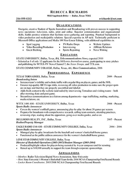 College Student Cover Letter For Internship from resume-resource.com