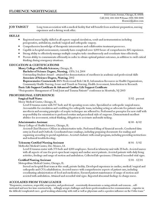 Staff Nurse Resume Format Grude Interpretomics Co