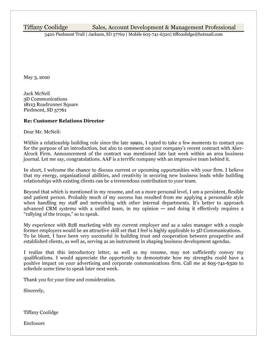 positive business letter examples