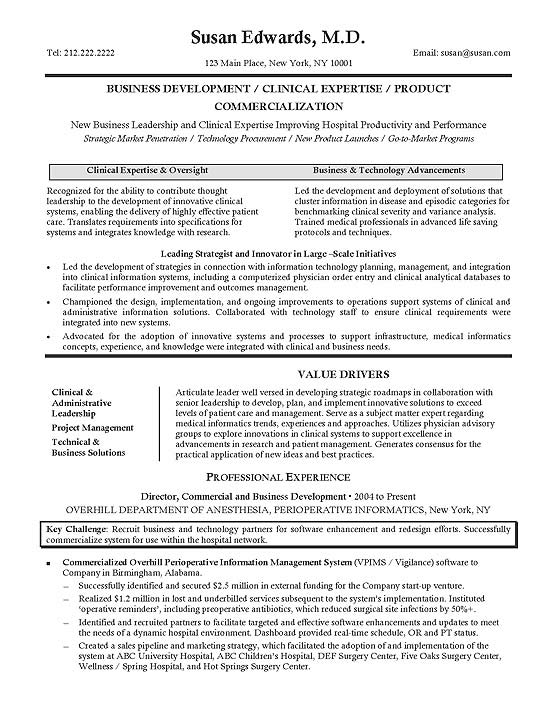 clinical research resume example