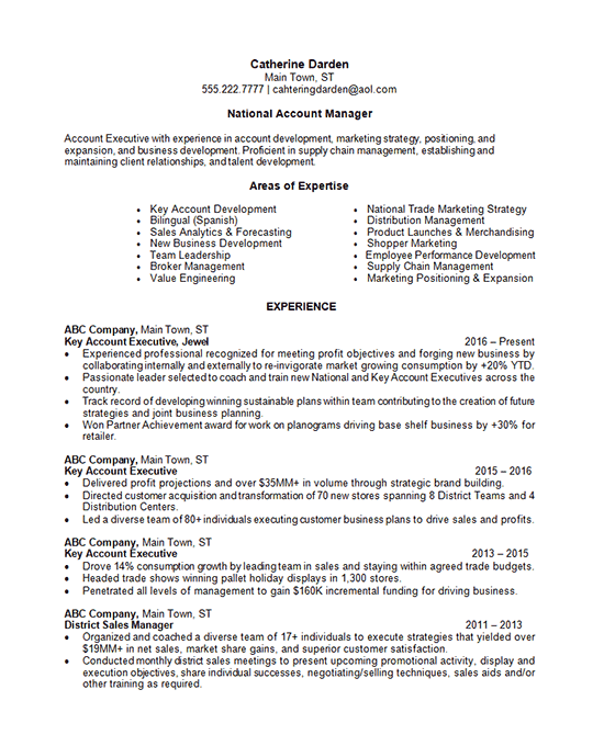 142 account manager resume1 1