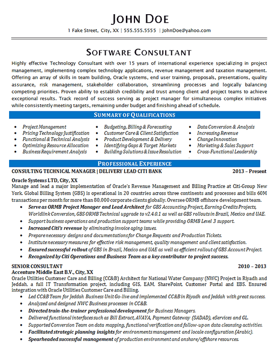 1749 software consultant resume1