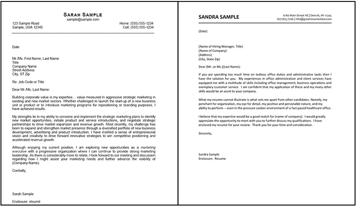 Business Cover Letter Format from resume-resource.com
