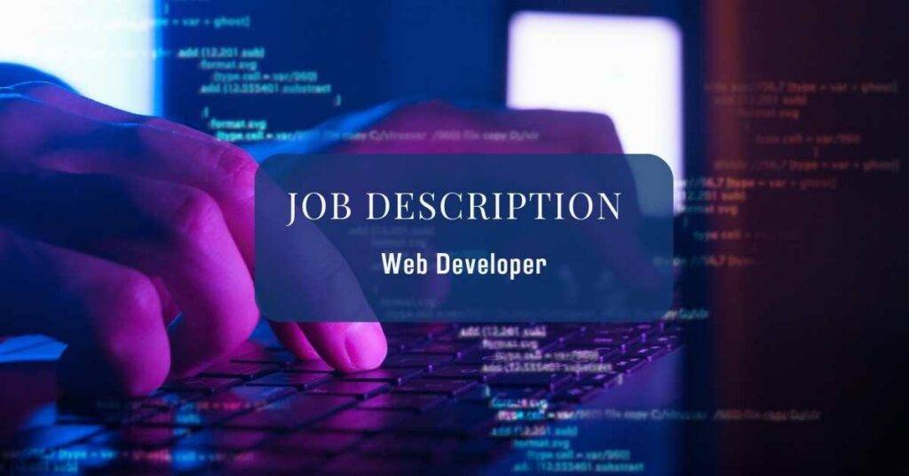 Web Developer Job Description