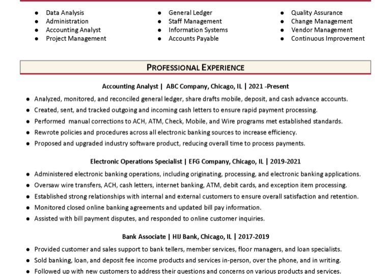 00001 accounting analyst resume example