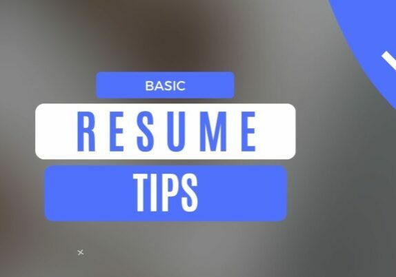 basic resume tips