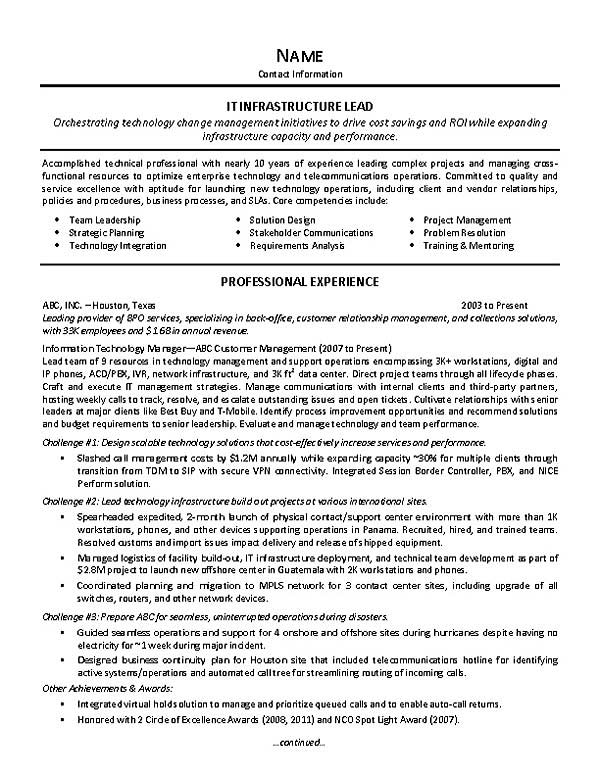 resume example extec28a