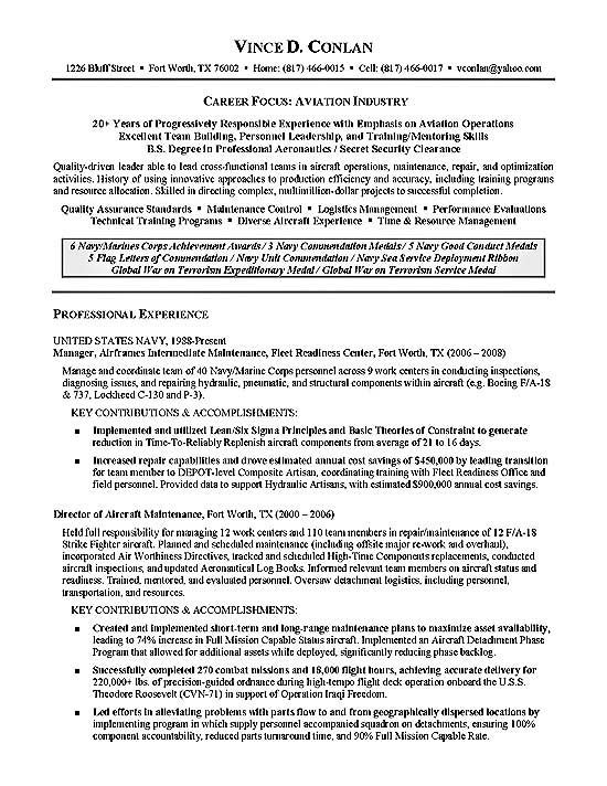 resume example military1a 1