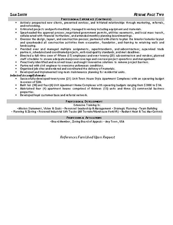 Construction Safety Coordinator Resume Example
