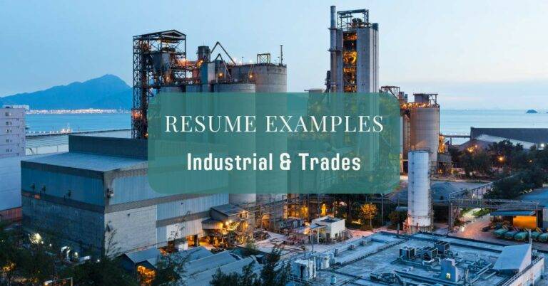 resume examples industrial