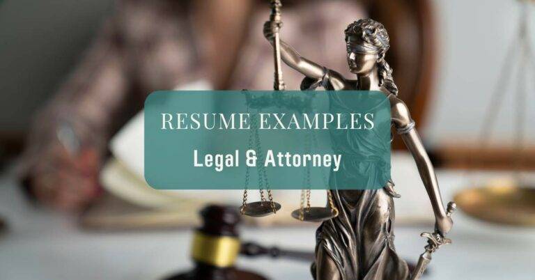resume examples legal