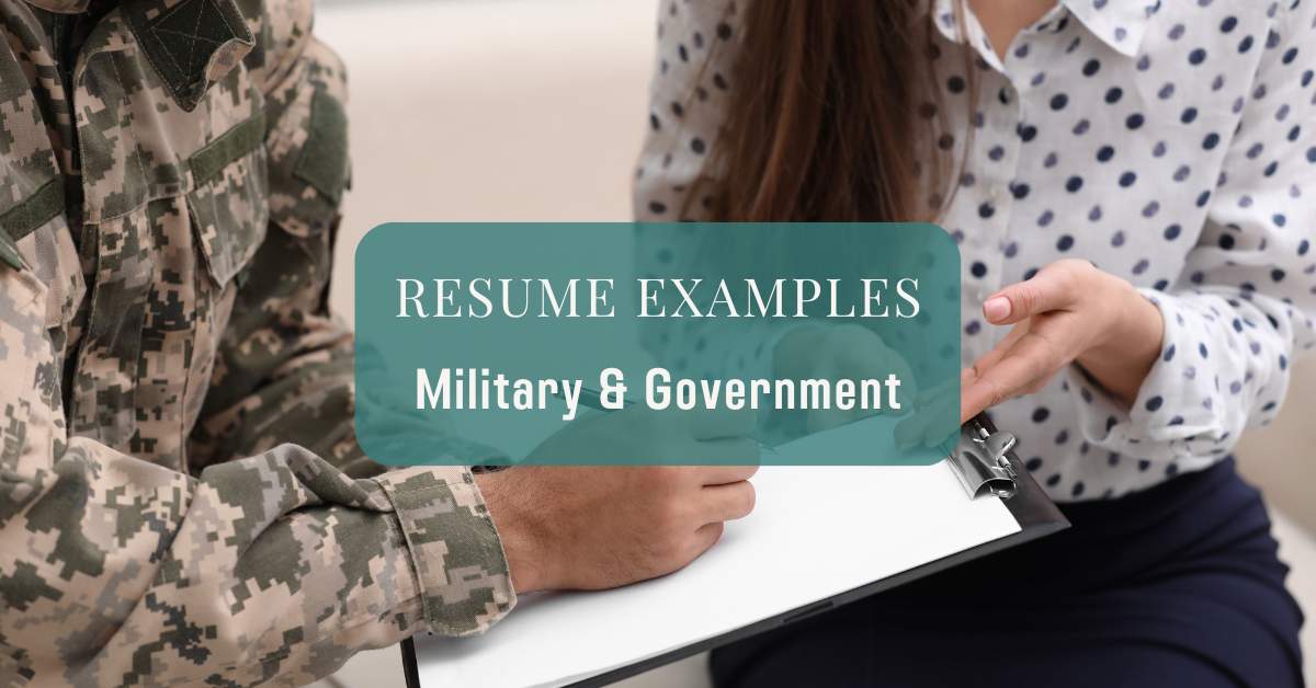resume examples military