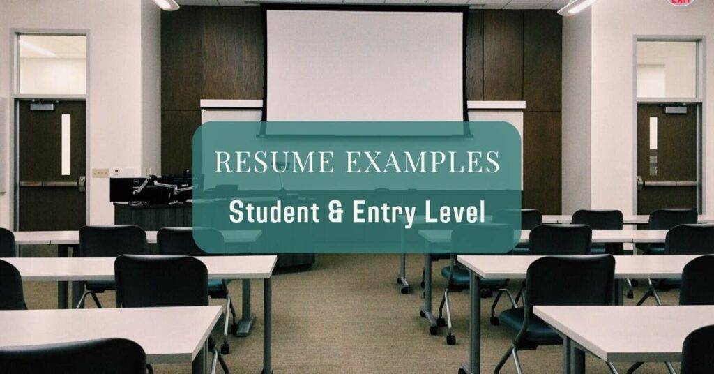 resume examples student