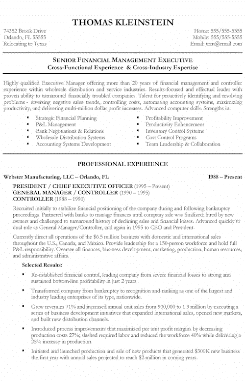 resume sample ceo executive5