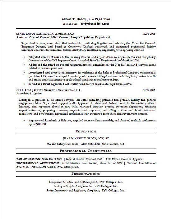 Legal Compliance Officer Resume Example