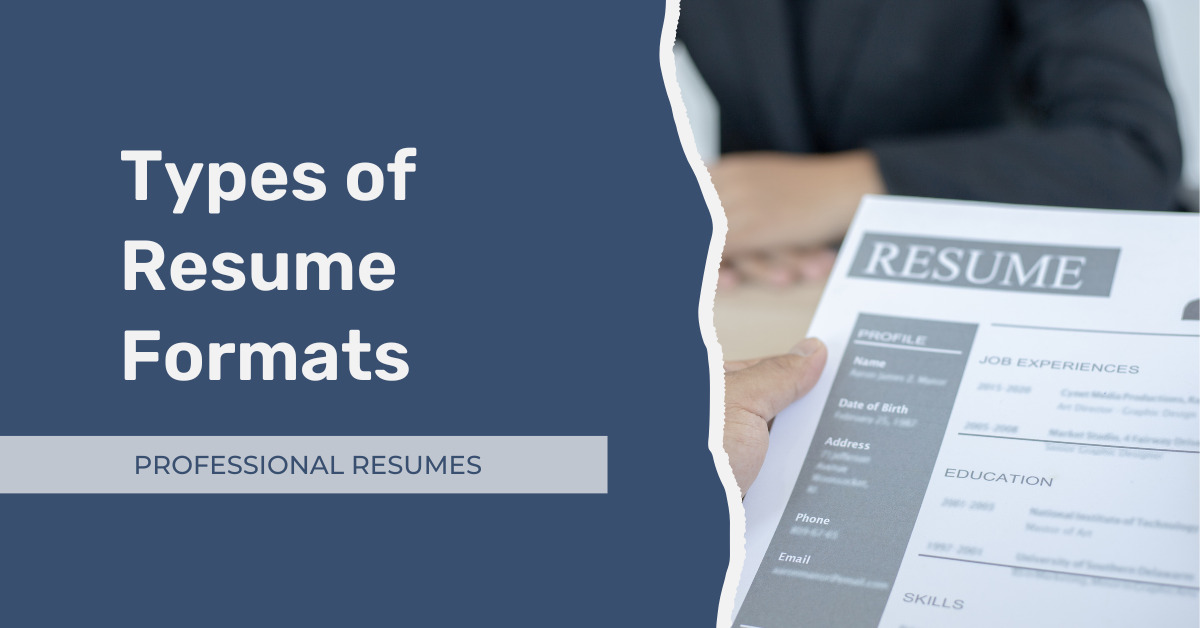types of resume formats